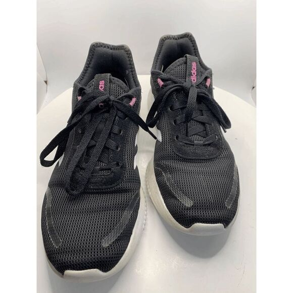 Adidas Black and White Athletic Sneaker - Picture 1 of 7